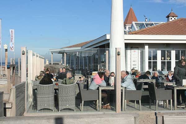Strandpaviljoen in Noordwijk Nederland