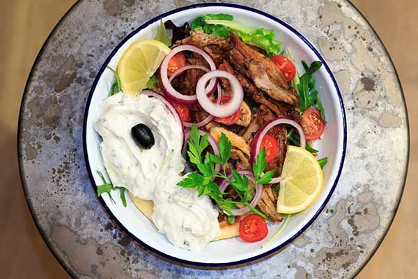 Gyros eten in Amsterdam