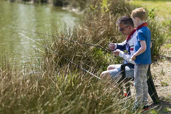 Camping met visvijver in Drenthe