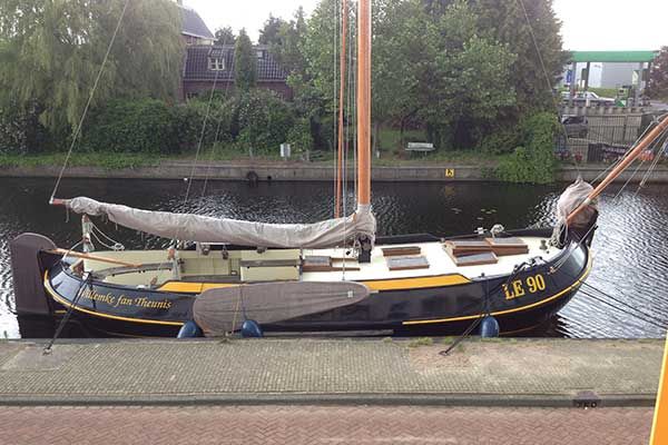 Hotel aan het water in de Nederlandse Provincie Friesland