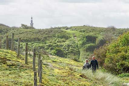 De duinen van de Nederlandse Provincie Noord-Holland