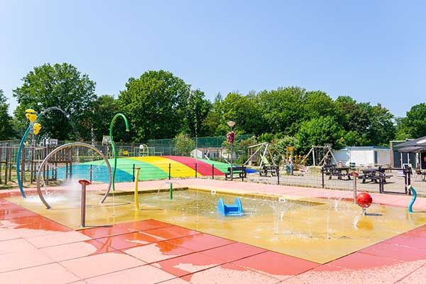 Waterspeelplaats op de Camping