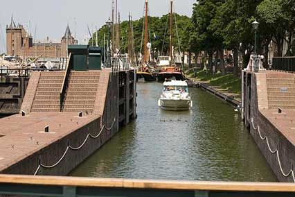 De Sluis van Muiden in Nederland